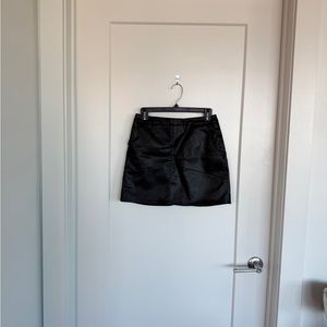 Leather Black Women's Skirt